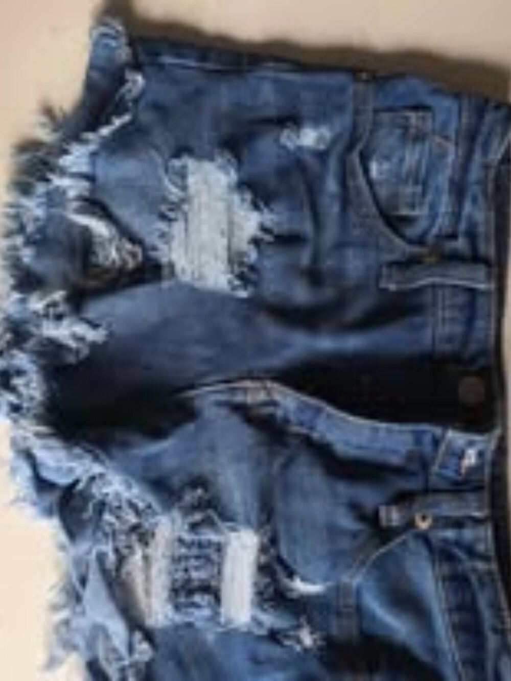 Mossimo Supply Co. High Rise Distressed Denim Shorts Size 0/25
